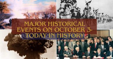 Major Historical Events on October 3- Today in History