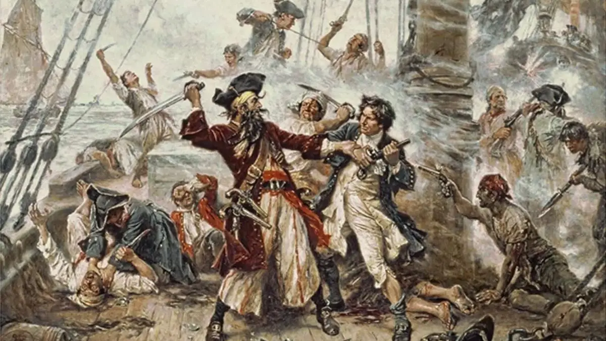 Major Historical Events on November 22 - Blackbeard's Demise of North Carolina's Coast - 1718 AD