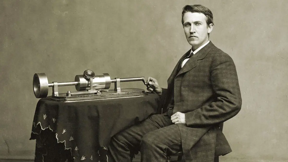 Thomas Edison Announces the Phonograph - 1877 AD