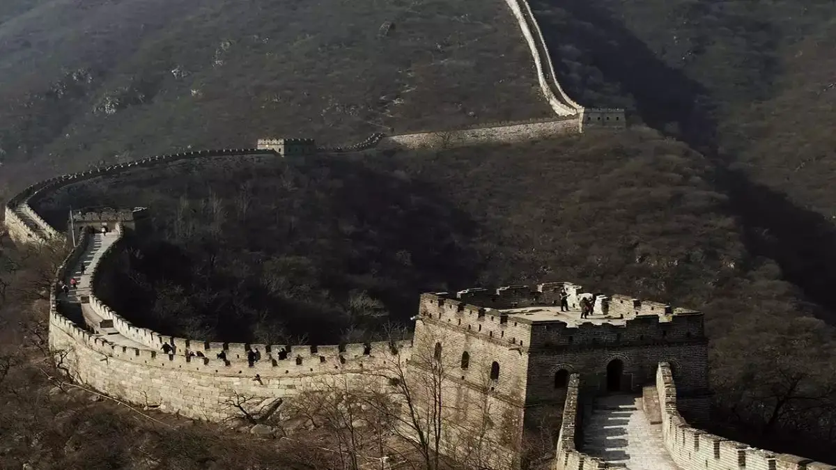 Discovery of a Hidden Great Wall Segment - 1998 AD