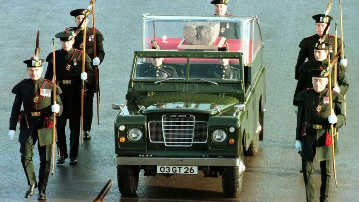 Return of the Stone of Scone to Scotland - 1996 AD