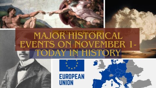 Major Historical Events on November 1- Today in History