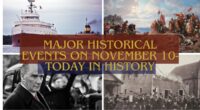 Major Historical Events on November 10- Today in History