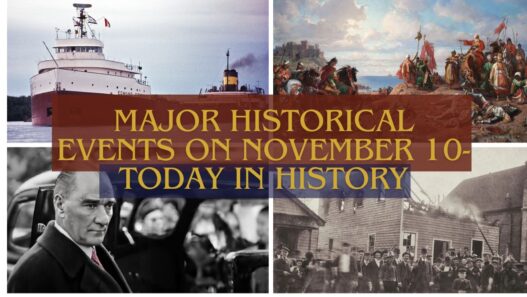 Major Historical Events on November 10- Today in History