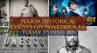 Major Historical Events on November 16- Today in History