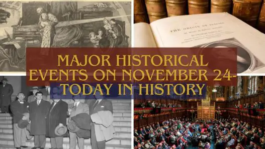 Major Historical Events on November 24- Today in History