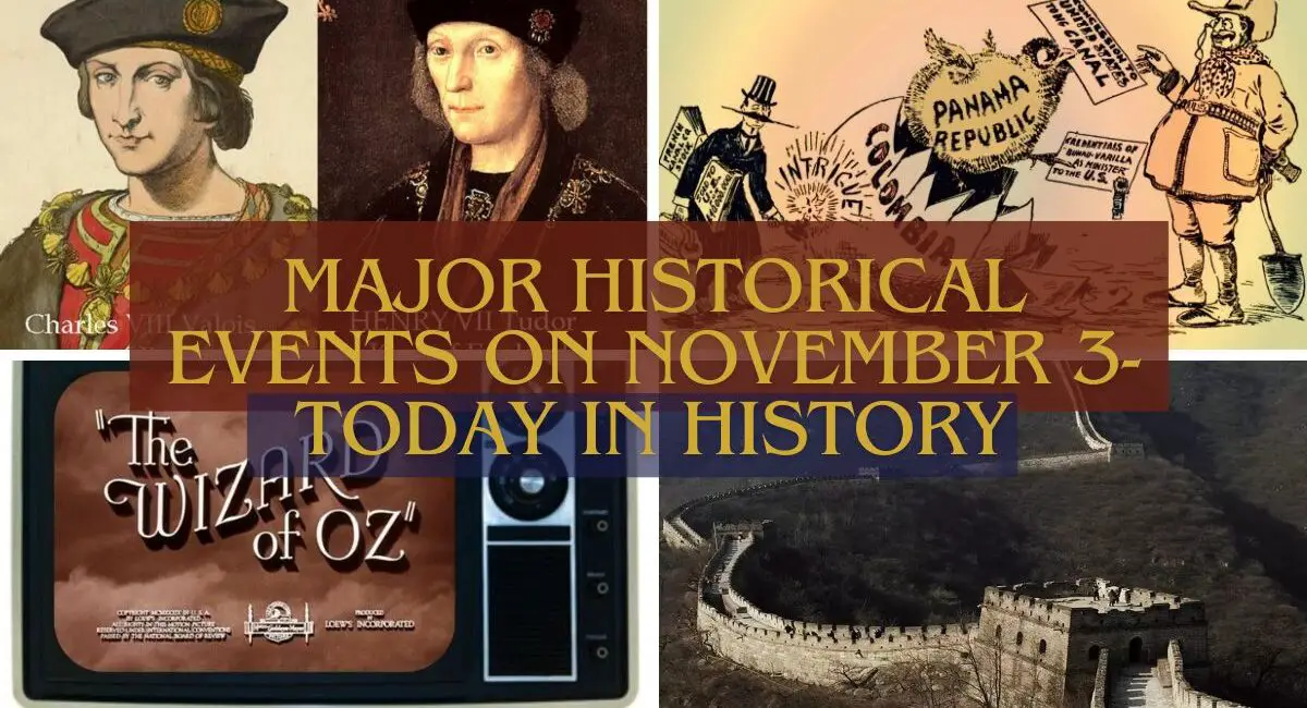 Major Historical Events on November 3- Today in History