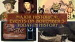 Major Historical Events on November 3- Today in History