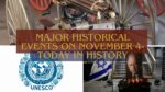 Major Historical Events on November 4- Today in History