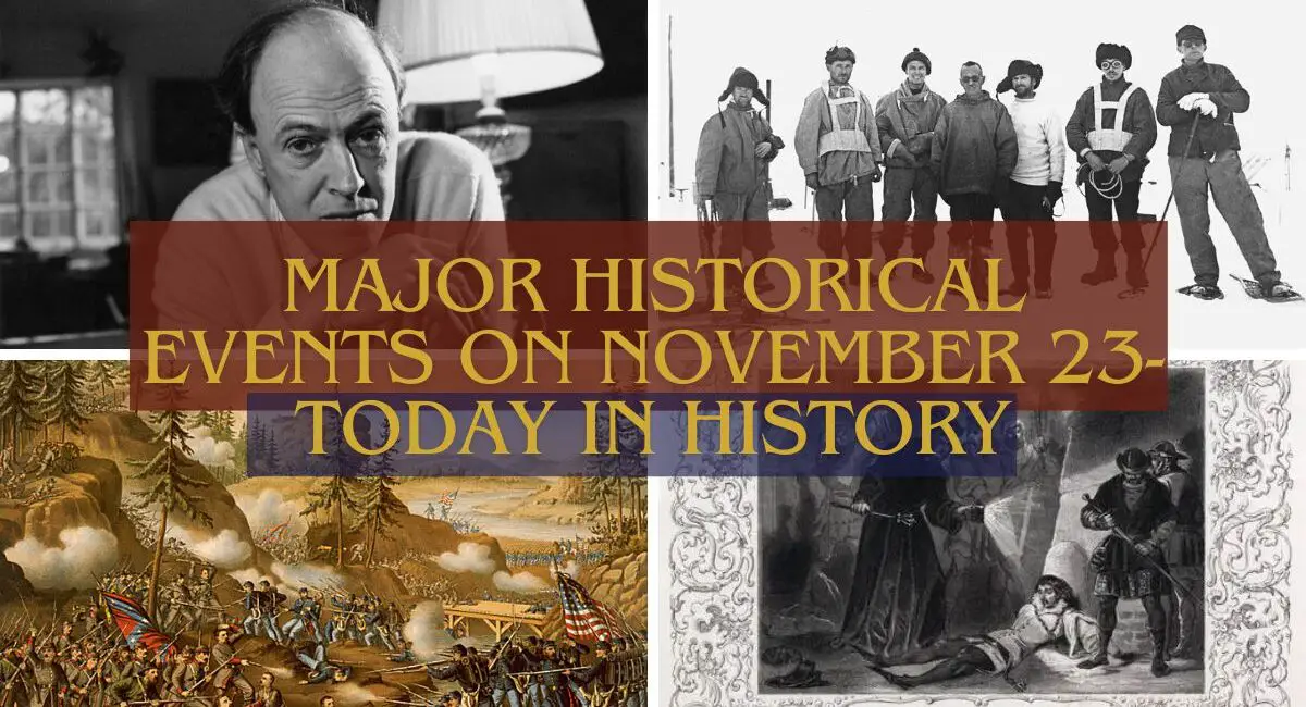 Major Historical Events on november 23- Today in History