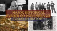 Major Historical Events on november 23- Today in History