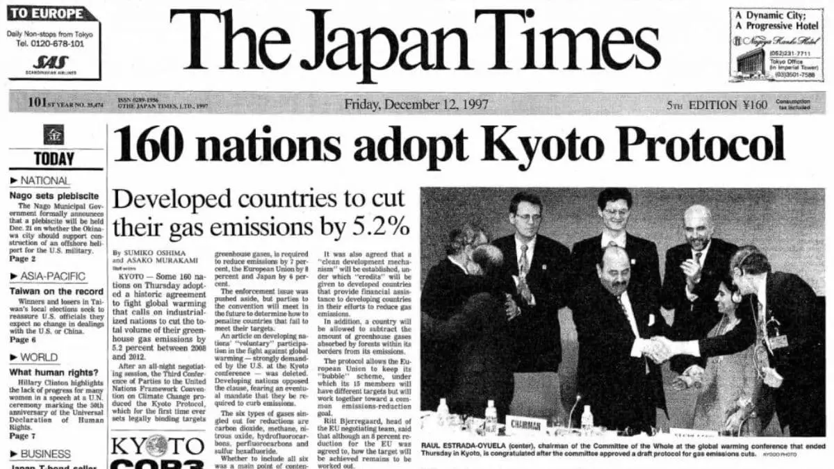 Adoption of the Kyoto Protocol - 1997