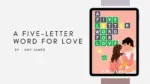 A Five-Letter Word for Love By Amy James (Book Review) (1)