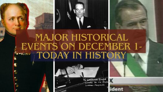 Major Historical Events on December 1- Today in History