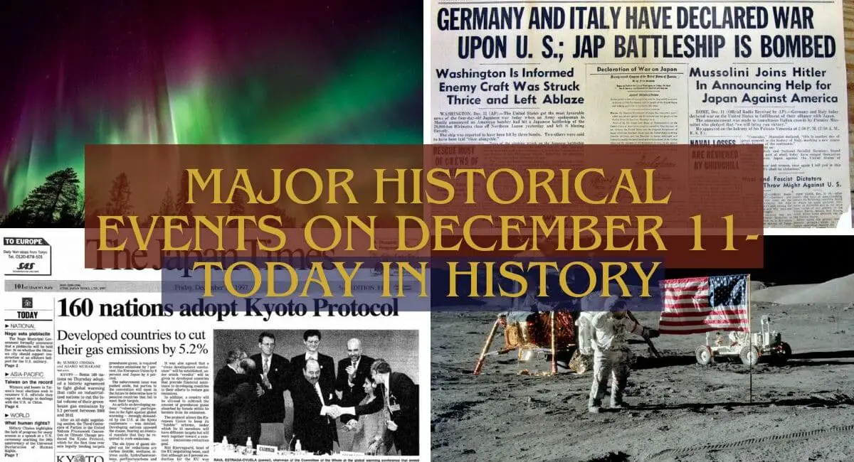 Major Historical Events on December 11- Today in History