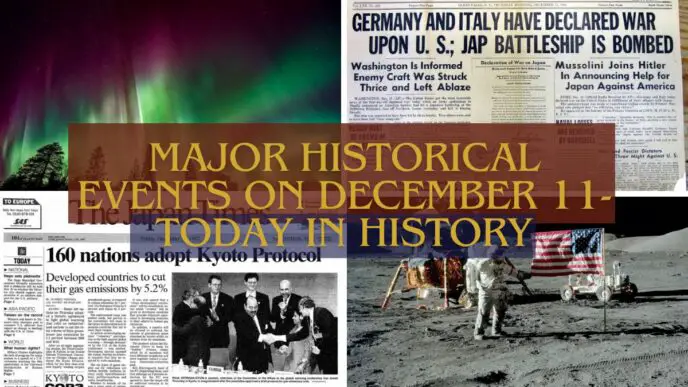 Major Historical Events on December 11- Today in History