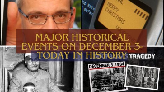 Major Historical Events on December 3- Today in History