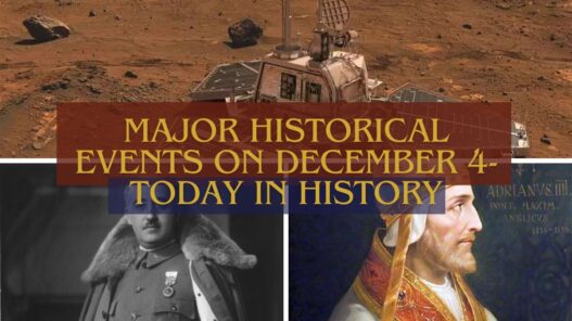 Major Historical Events on December 4- Today in History