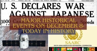 Major Historical Events on December 8- Today in History