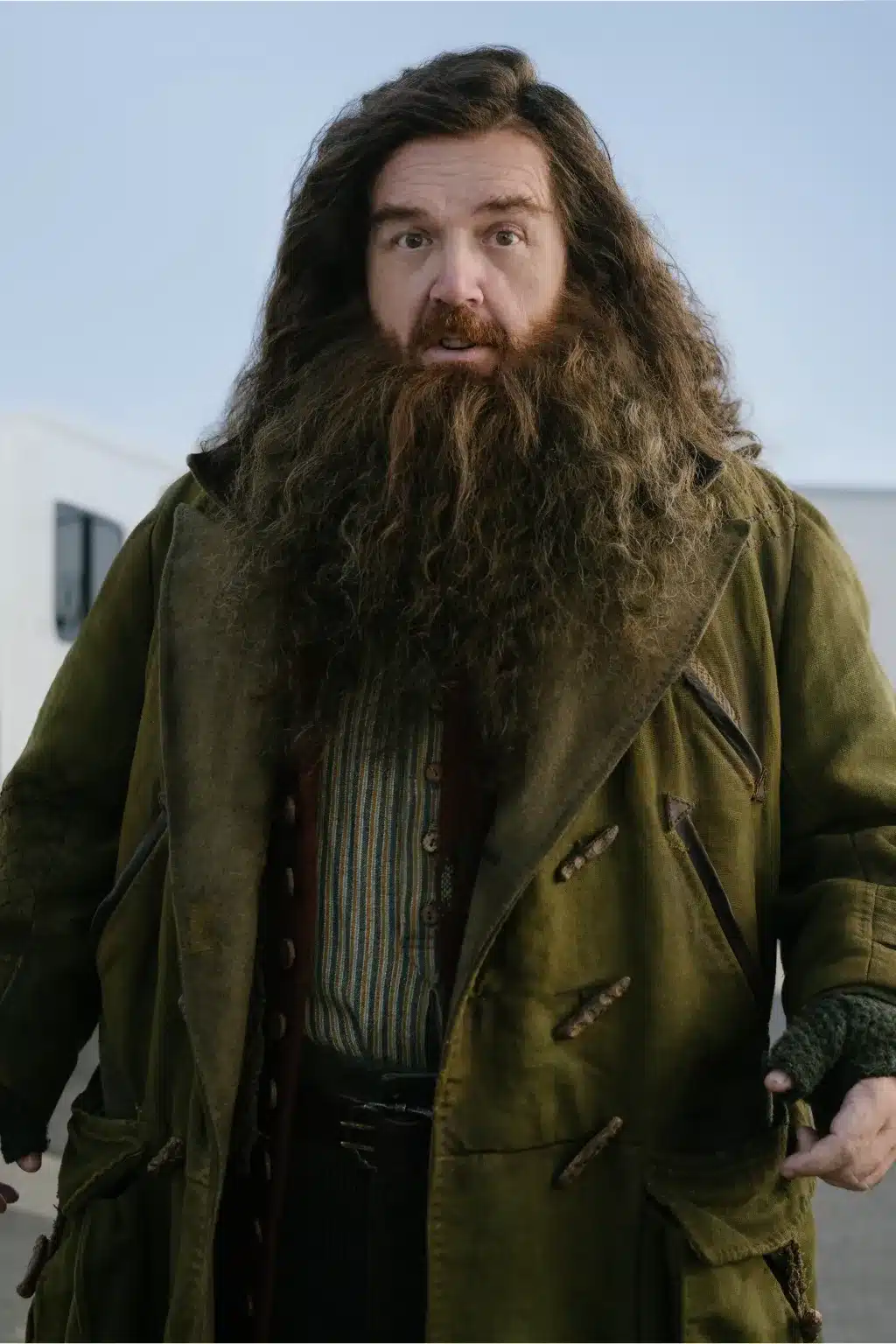 First Look at Nick Frost as Hagrid in HBO’s Upcoming Harry Potter Series