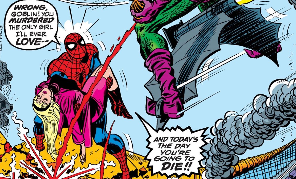 Green Goblin Kills Gwen Stacy (The Amazing Spider-Man #121) - 10 most villainous moments in comics