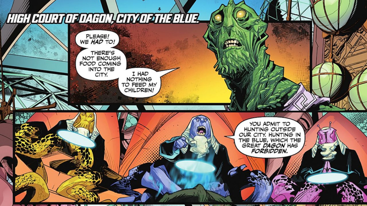 High Court of Dagon, located in the City of the Blue. - Aquaman #5 (2025) - Return of the King