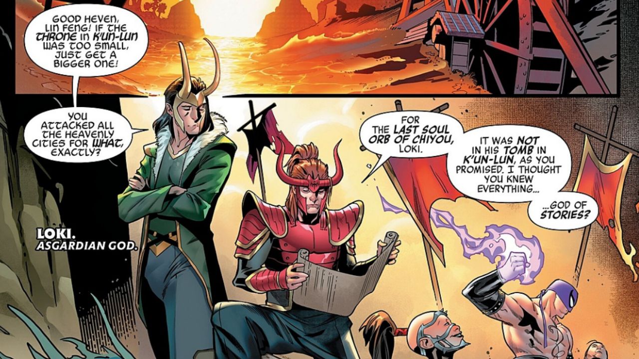 Loki, the God of Stories, makes an appearance