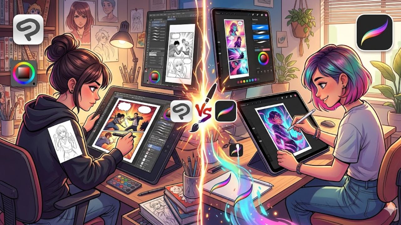 Clip Studio Paint vs Procreate Which is the Best Software for Webtoon Creators