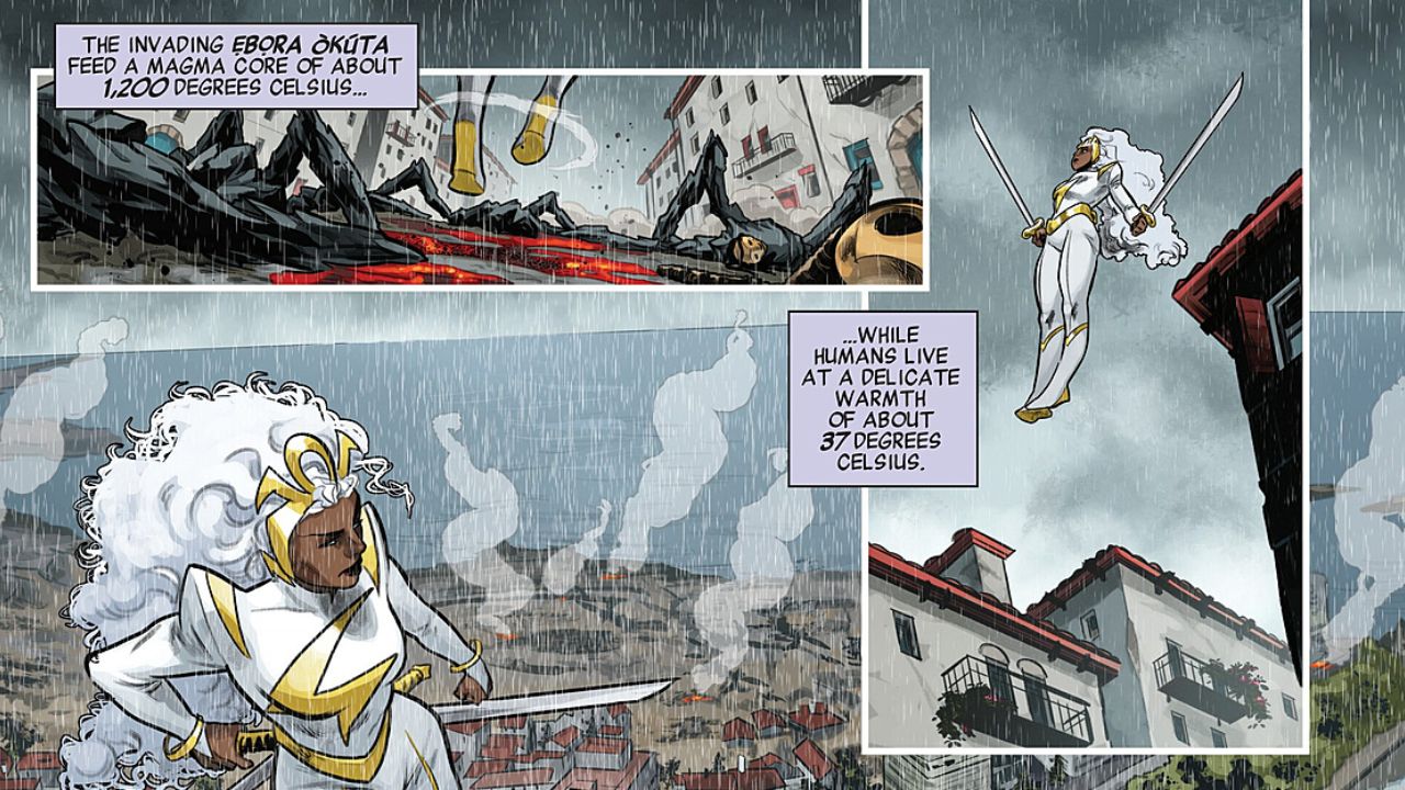 Humans live at a delicate warmth of 37 degrees Celsius, while the Ebora Okuta burn at 1,200 degrees