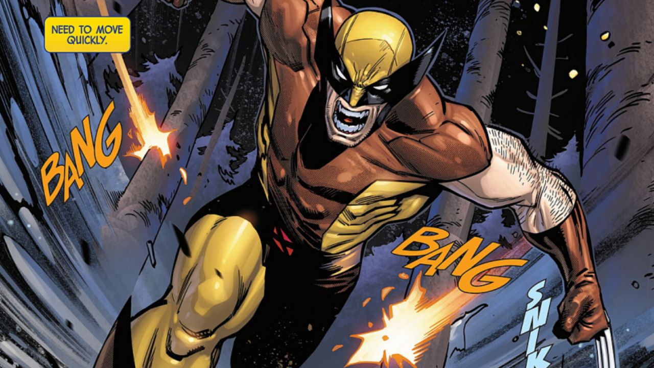 Logan is hit, the bullets tearing into him as he screams for Teri to run