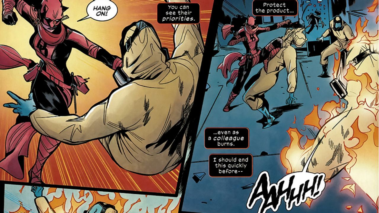  You can see their priorities, she muses as a man screams for help while his partners scramble for drug bags.