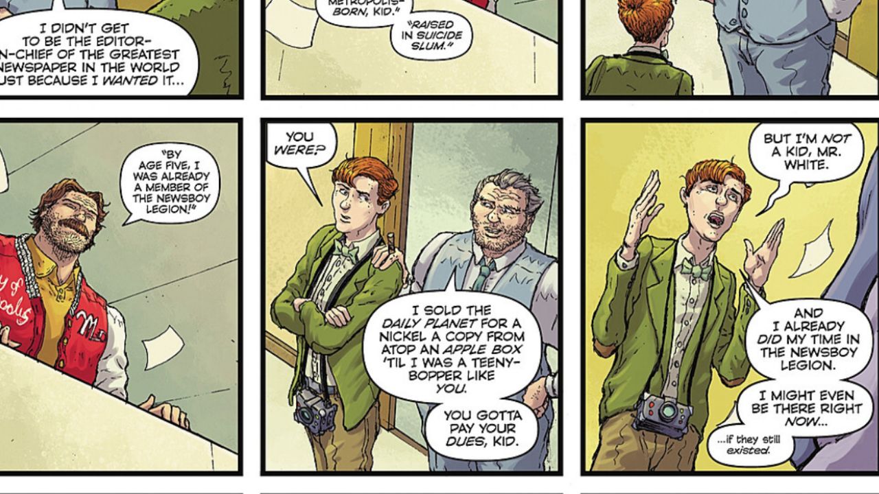 Jimmy Olsen, often dismissed as the coffee boy, wants a real job.